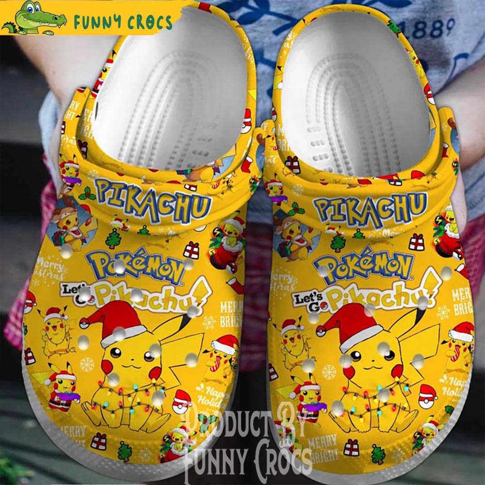 Pokemon Pikachu Christmas Crocs Shoes