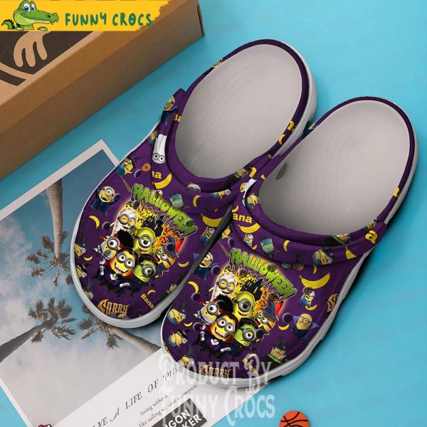 Purple Minion Halloween Crocs Clogs Shoes