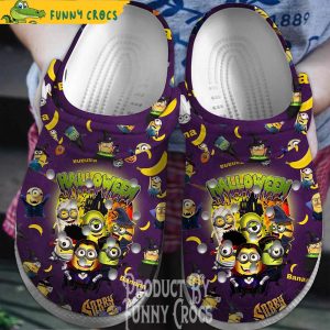 Purple Minion Halloween Crocs Clogs Shoes
