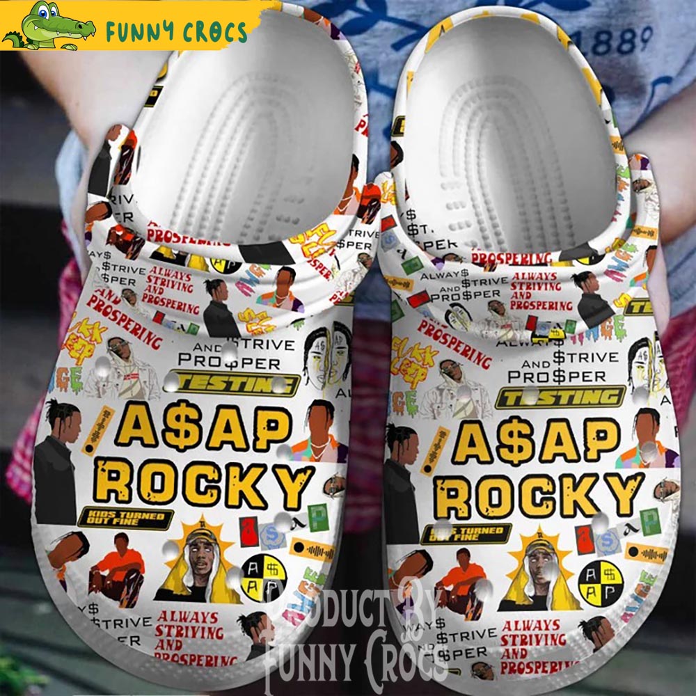 Rapper Asap Rocky Music Crocs Shoes