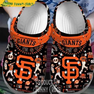 San Francisco Giants Players Baseball Crocs Shoes