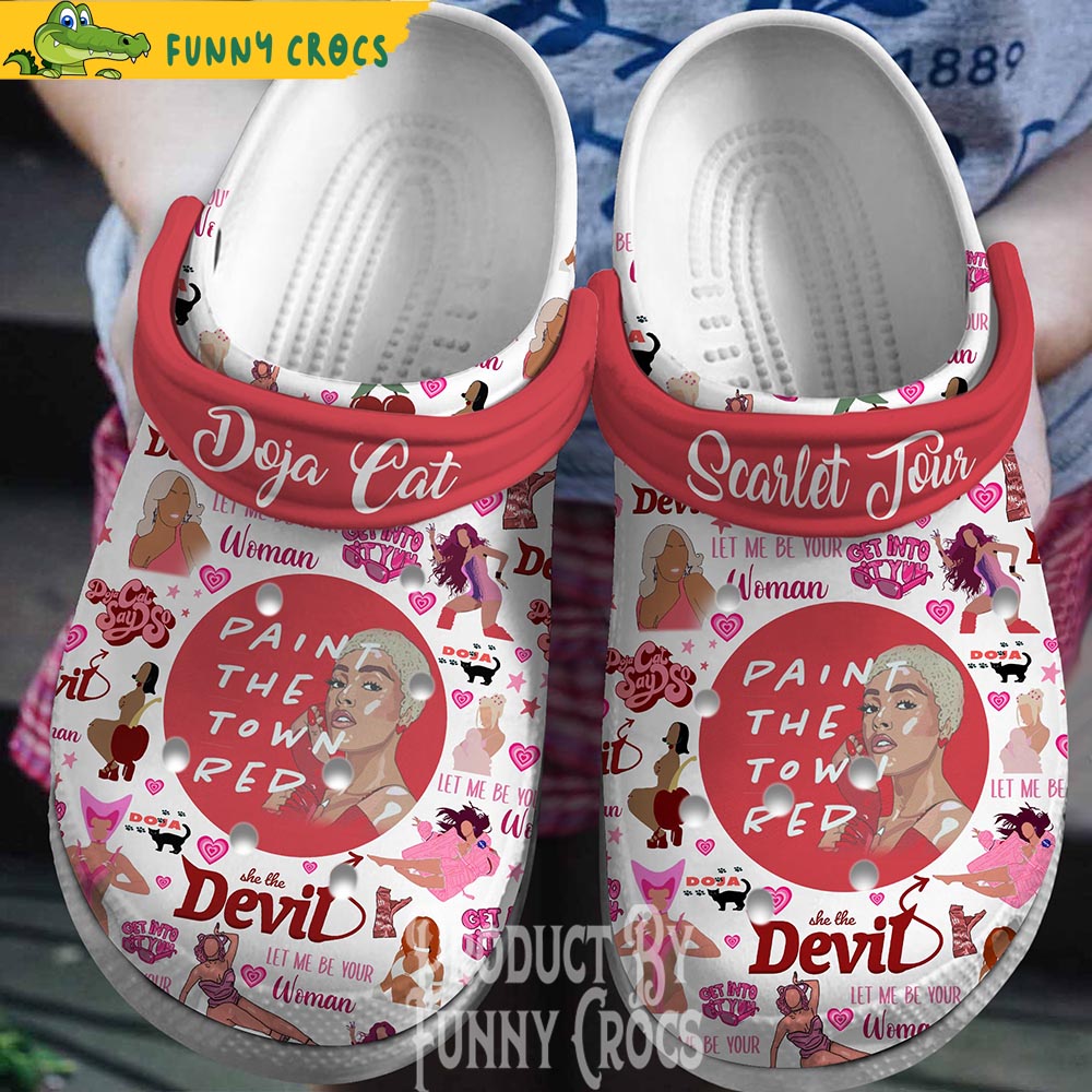 Scarlet Tour Doja Cat Crocs Shoes