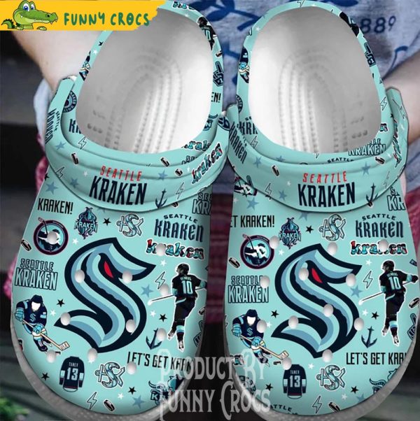 Seattle Kraken Logo NHL Crocs Shoes