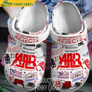 The All American Rejects Music Crocs Shoes 1