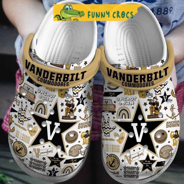 Vanderbilt Commodores Football Crocs Shoes