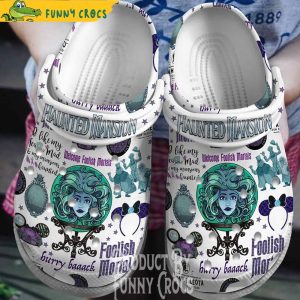 Welcome Foolish Mortals To The Haunted Mansion Crocs Clogs