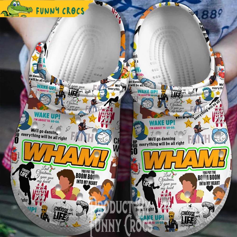 Wham Band Music Crocs Shoes
