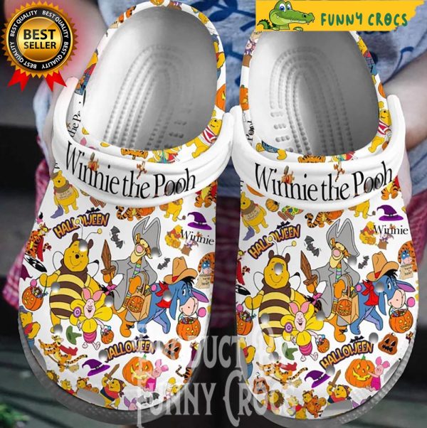 Winnie The Pooh Halloween Crocs Slippers