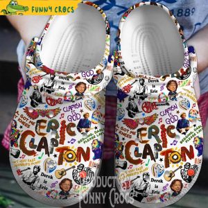 Young Eric Clapton Music Crocs Shoes 1