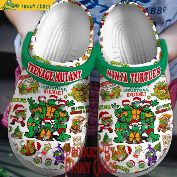 Merry Christmas Dude Teenage Mutant Ninja Turtles Crocs