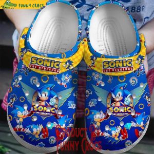Sonic The Hedgehog Crocs Shoes
