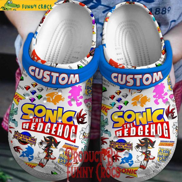 Custom Sonic The Hedgehog Crocs