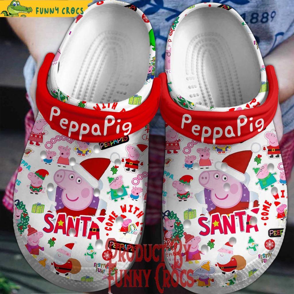 Santa Peppa Pig Crocs