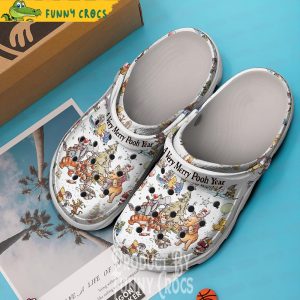 A Very merry Pooh Year Christmas Crocs Clogs 2