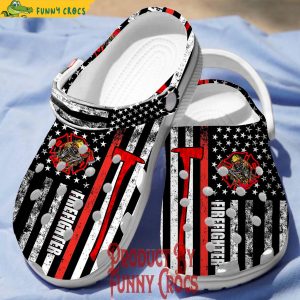 American Firefighter Crocs Clogs Shoes