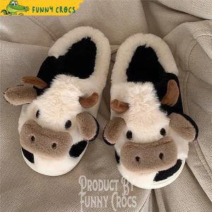 Black Cow Slippers
