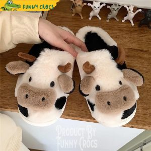 Black Cow Slippers