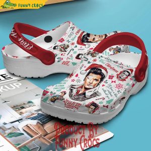 Blue Christmas Elvis Presley Crocs Clogs For Men