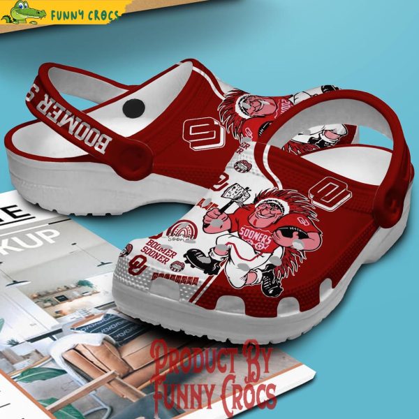 Boomer Sooner Oklahoma Crocs Shoes Slippers