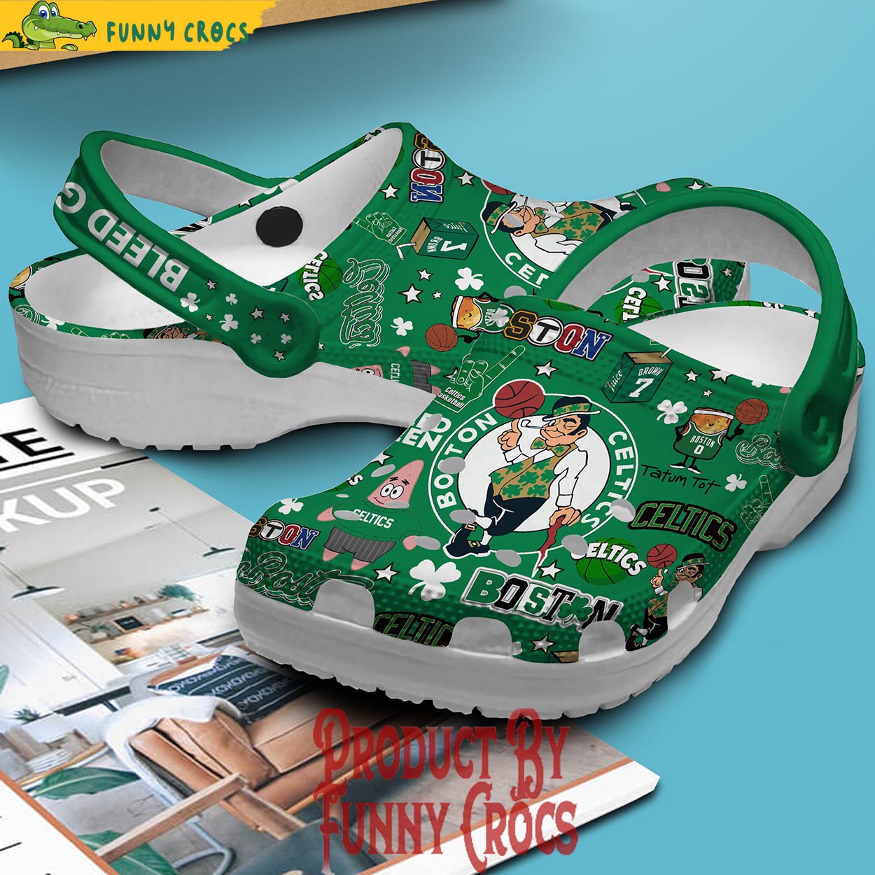Boston Celtics Bleed Green Crocs Shoes