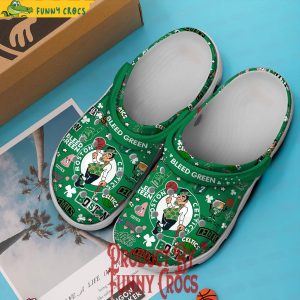 Boston Celtics Bleed Green Crocs Shoes 3