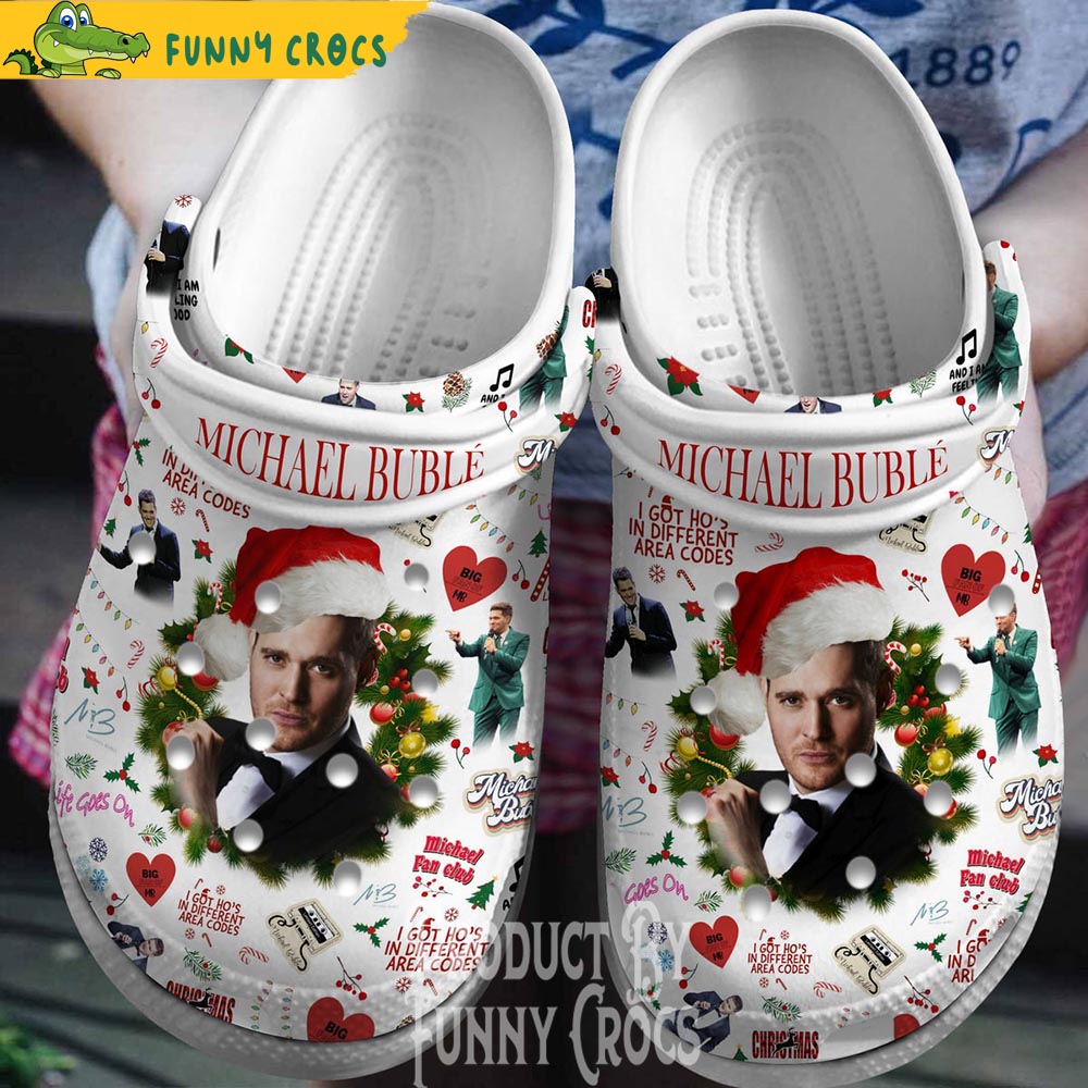 Christmas Michael Bublé Crocs Shoes