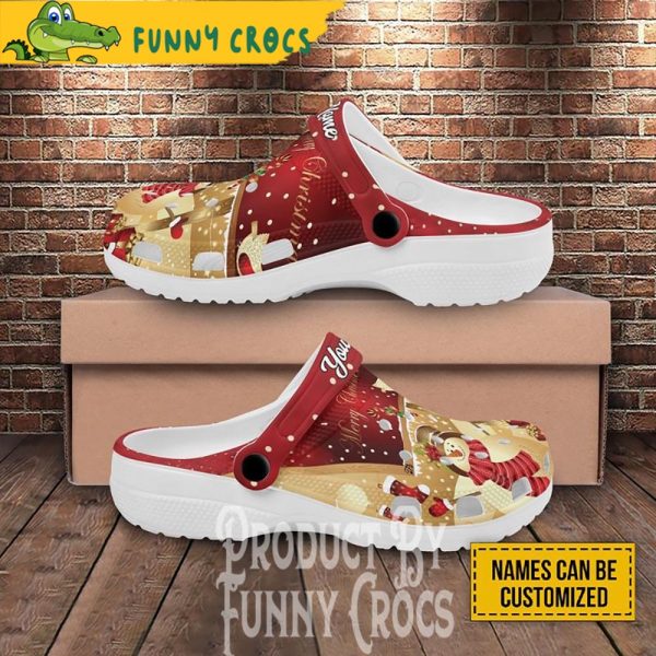 Custom Christmas Snowman Crocs Clogs Shoes