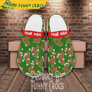 Custom Christmas Naughty Gingerbread Crocs Shoes 1