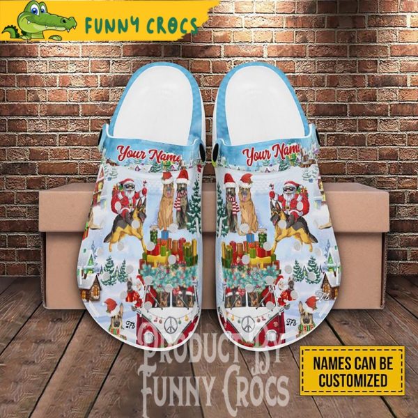 Custom Christmas Santa Claus Crocs Shoes