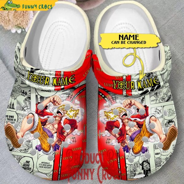 Custom Luffy Sun God Nika One Piece Crocs