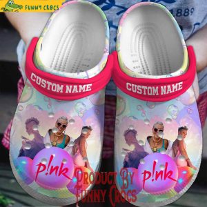 Custom P!nk Crocs Clogs