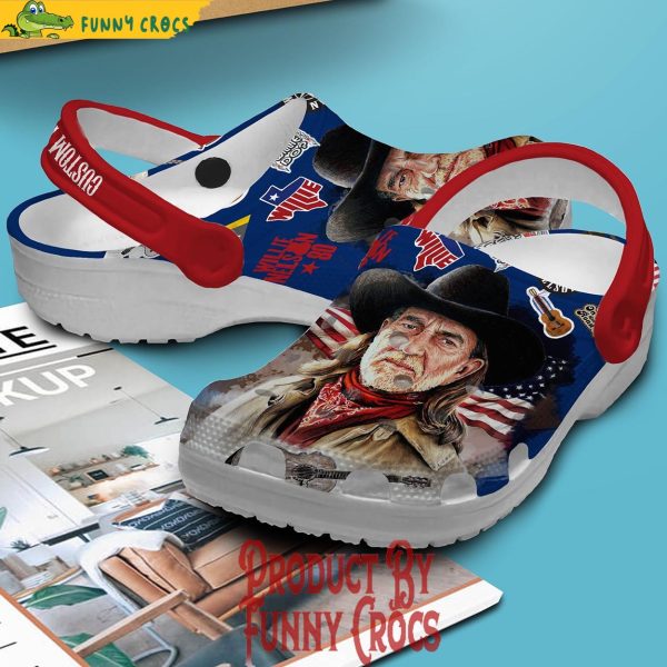 Custom Willie Nelson Crocs Slippers