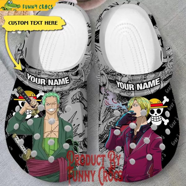 Custom Zoro And Sanji One Piece Crocs