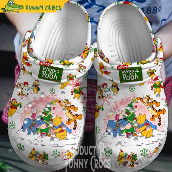 Disney Winnie The Pooh Christmas Crocs Clogs