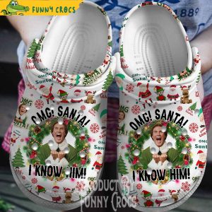 Elf Omg Santa I Know Him Crocs Shoes 1