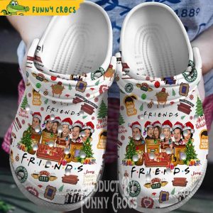 Friends Central Perk Christmas Crocs Shoes 2