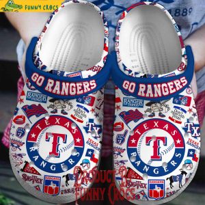 Go Rangers Texas Rangers Crocs