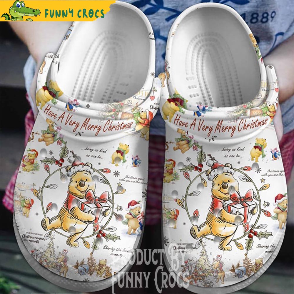 Have A Very Merry Christmas Winnie The Pooh Crocs Shoes