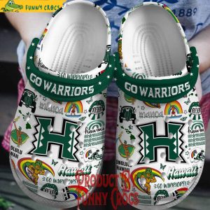 Hawaii Rainbow Warriors Football Crocs Shoes 1