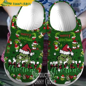 Ho Ho Ho Merry Christmas Grinch Crocs Clogs