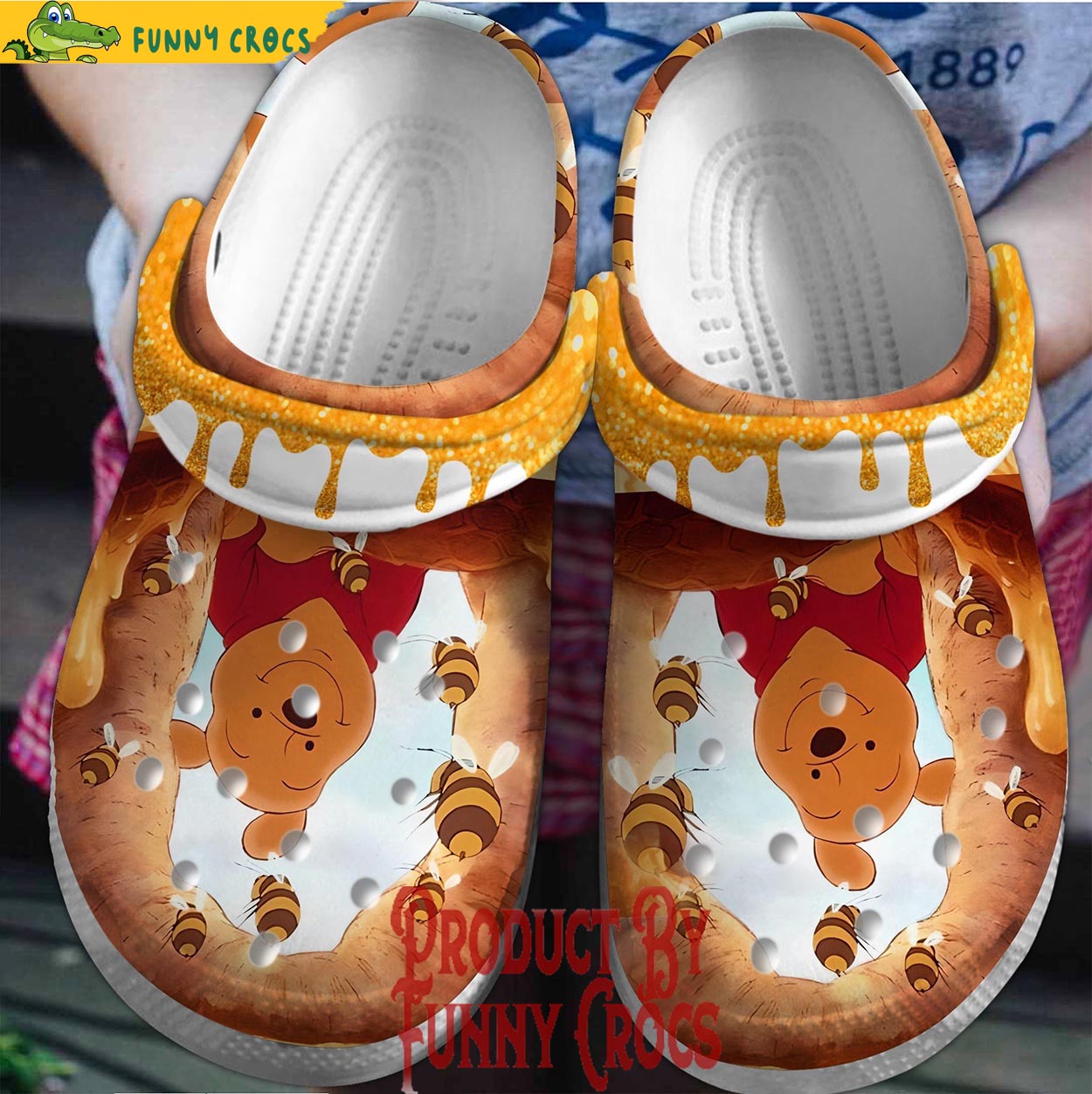 Honey Winnie The Pooh Crocs Shoes