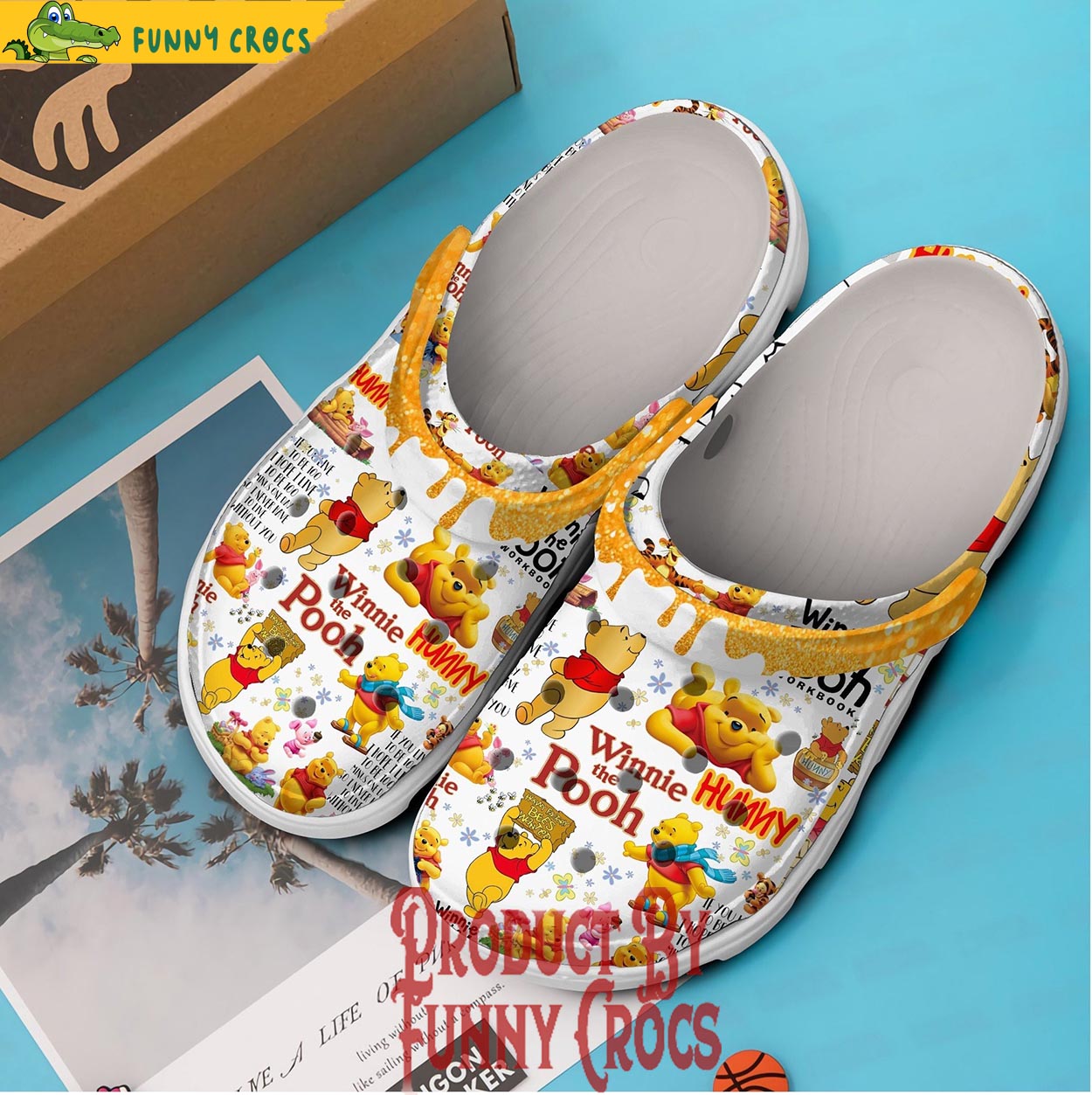 Winnie The Pooh Hunny Crocs Clog Shoes