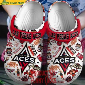 Las Vegas Aces Champion 2023 Crocs Shoes 1