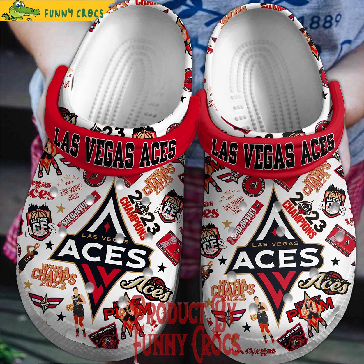 Las Vegas Aces Champion 2023 Crocs Shoes