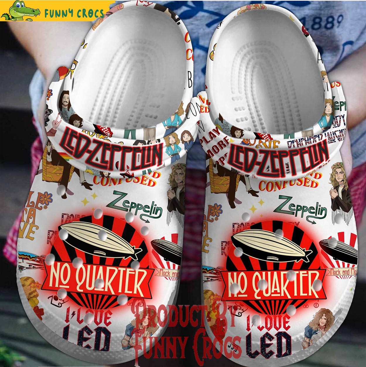 Led Zeppelin Band Crocs Shoes - Discover Comfort And Style Clog Shoes ...