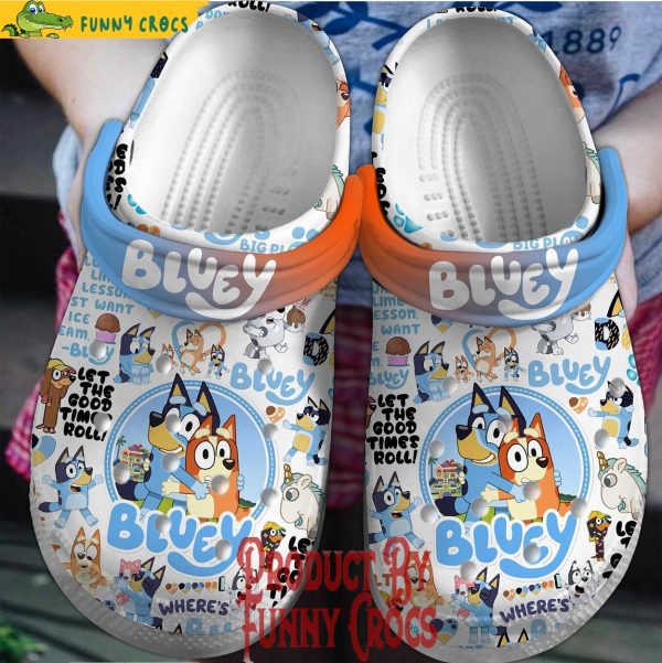 Let The Good Times Roll Bluey Crocs