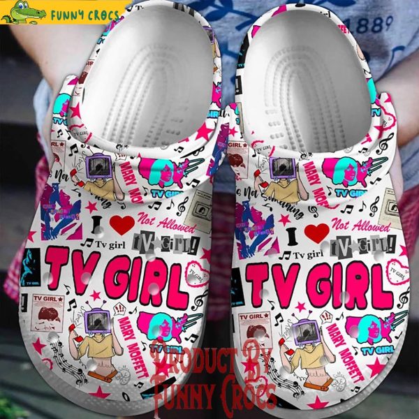 Mary Moffett TV Girl Crocs Shoes