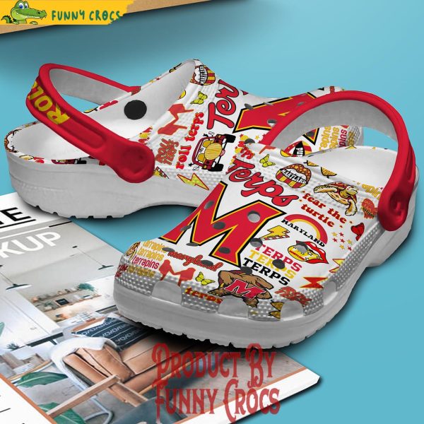 Maryland Terrapins Roll Terps Crocs Shoes
