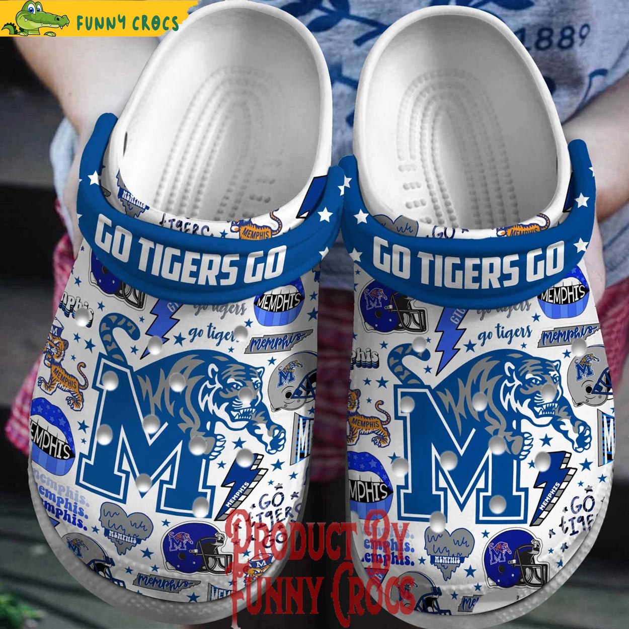 Memphis Tigers Crocs Shoes