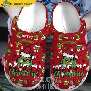 Merry Christmas Ho Ho Ho Grinch Crocs